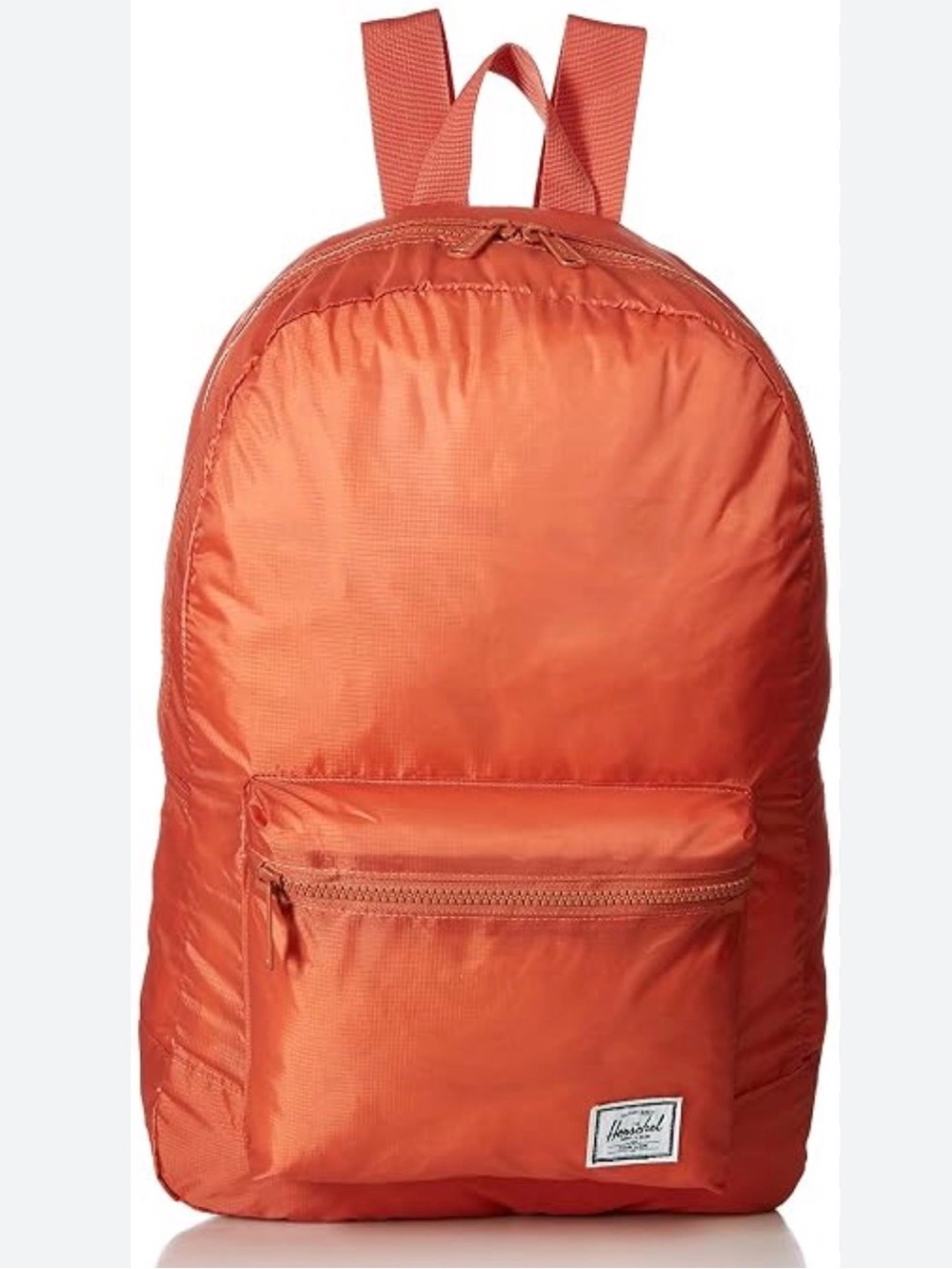 Orange Nylon Backpack Daypack